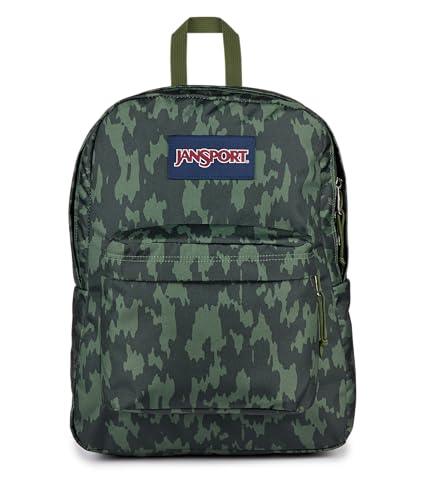 JanSport SuperBreak One Backpack - Durable, Lightweight Bag with 1 Main Compartment, Front Utility Pocket with Built-in Organizer, Premium Backpack, Camo Illusion - color: Camo Illusion