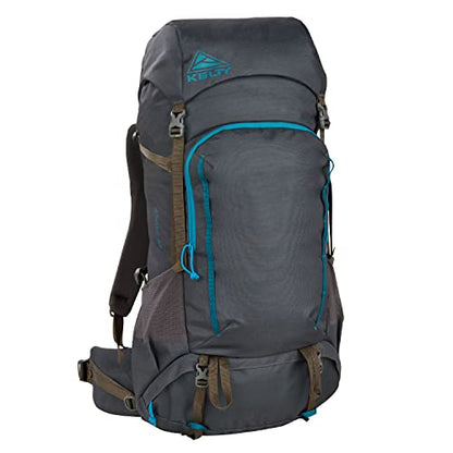 Kelty Asher Backpack, Daypack to Multi-Day Backpacking Capacity, Hiking, Lightweight Travel Pack, Internal Frame (55L Beluga) - color: Beluga/Stormy Blue, size: 55L