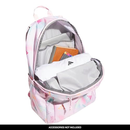 adidas Kids Affiliate Backpack – School Bag for Girls and Boys, 27L, Adi Haze Clear Pink/White, OSFA - color: Adi Haze Clear Pink/White