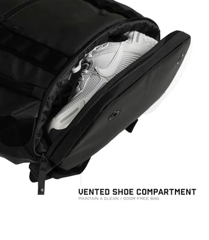 Gymreapers Gravestone 21L Backpack Travel Gym Bag Water-Resistant Lightweight Laptop Sleeve Carry On Luggage for Men & Women (Onyx) - color: Onyx