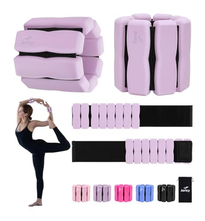 Ankle Wrist Weights for Women Men, One Pair of 2lbs/3lbs/4lbs Adjustable Arm & Leg Weights Silicone Wearable Weighted Bracelet for Pilates Yoga Walking Running Home Gym Fitness Strength Training Weight Loss Exercises Physical Therapy Dance Swimming Water