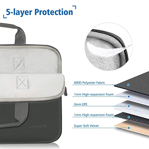 Hseok Laptop Sleeve 14 inch Case with Small Case, Compatible with MacBook Neo 14, MacBook Pro 14 M5/M4/M3/M2/M1, XPS 14 and Most 14 inch Notebooks, Neoprene Computer Handbag,DG01Y01 - color: Dg01y01, size: 14"