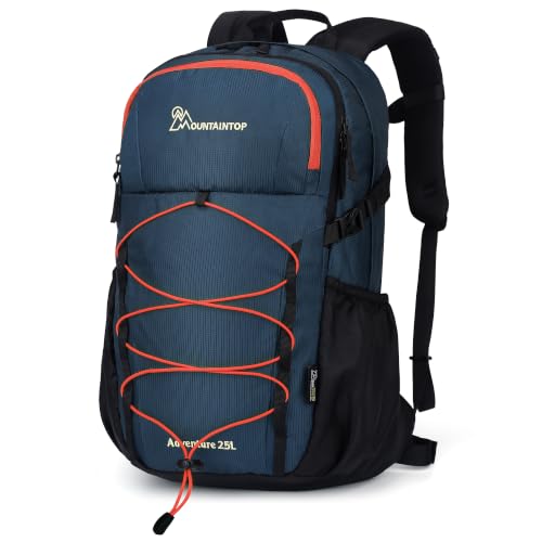 MOUNTAINTOP 25/30L Lightweight Hiking Backpack, Outdoor Daypack - color: 25l-dark Blue