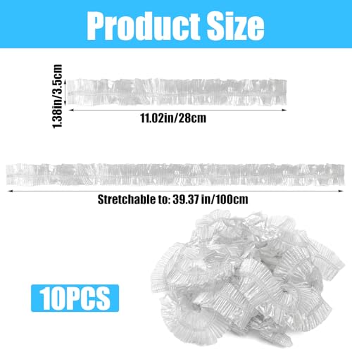 10 Pack Waterproof Backpack Rain Cover Disposable Lightweight Back Pack Covers Elastic Protector Bag Rain Cover for Backpacks Outdoor Hiking Cycling Camping Travel Emergency 15L-40L