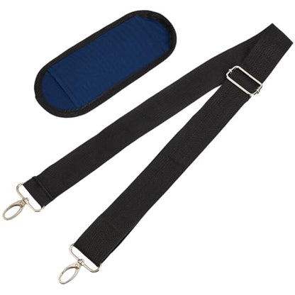 GORGECRAFT 37mm Chair Carrying Strap Adjustable Beach Chair Backpack Anti-Slip Shoulder Straps Replacement Universal for Briefcase Laptop Messenger Crossbody Bag Luggage Duffel Camera - color: Black
