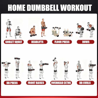 VEICK Adjustable Dumbbell 25 lb – Quick Change Dial with Non Slip Handle & Tray Stand, Space Saving Home Gym Weights for Women Men Strength Training Workout - style: 25LBS-2PCS