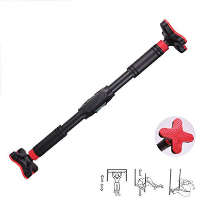 Doorway Pull Up Bar No Screws, Adjustable Width Chin Up Bar with Safety Lock & Anti-Slip Mat for Home Gym Exercise Fitness Strength Training, Max Weight Up to 350Kg - size: B60~100CM