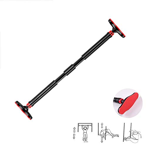 Doorway Pull Up Bar No Screws, Adjustable Width Chin Up Bar with Safety Lock & Anti-Slip Mat for Home Gym Exercise Fitness Strength Training, Max Weight Up to 350Kg - size: A100~150CM