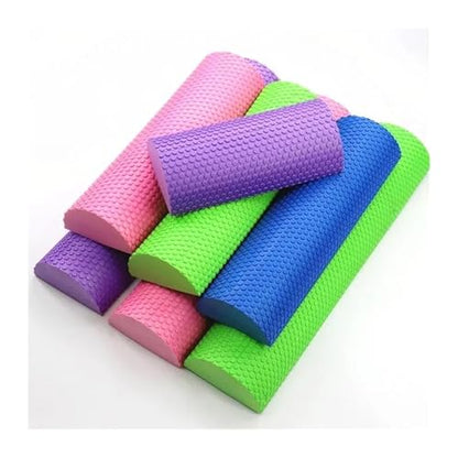 30-45cm Half Round EVA Massage Foam Roller Yoga Pilates Fitness Equipment Balance Pad Yoga Blocks With Massage Floating Point - color: B