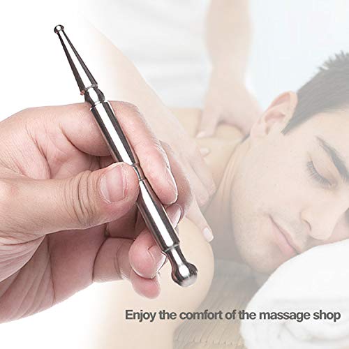 FeelFree Sport Acupuncture Pen-TMJ Massager Deep Tissue Massage Tool-Trigger Point Massage Relief Pain Therapy Tools Full Body Relaxing Trigger Self-Massage Acupressure Bar (A) - style: A
