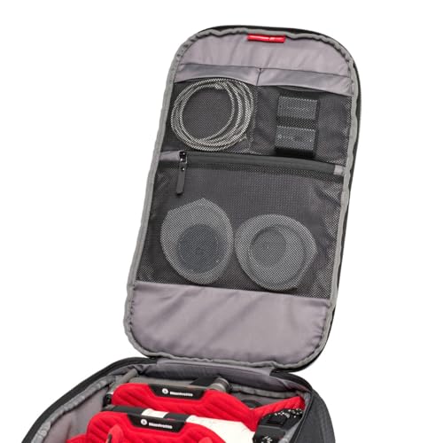 Manfrotto PRO Light Frontloader M, Professional Camera Backpack, Side and Front Access, Tripod Mount, Padded Backpack with Interchangeable Dividers, Black