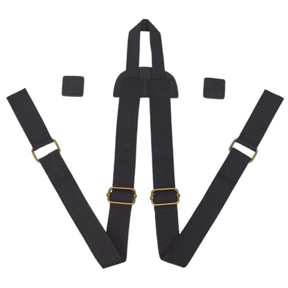 Backpack Straps Replacement Adjustable PU Leather Canvas Shoulder Strap Sewing Mount Belts for Backpacks Rucksack Daypack Laptop Back Pack Business Work Bag Travel Study DIY Craft(Brown) - color: Black