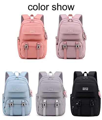JiaYou Teen Girls Casual Backpack High Middle School Daypack Women Daily Travel Laptop Bag (2# Purple, 26 Liters) - color: 2# Purple