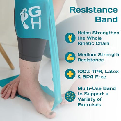 Gait Happens Foot Health Kit – Strengthen & Mobilize Your Feet. Includes: Toe Spacers, Toe Strengtheners, Massage Ball, Resistance Band and Carrying Bag - size: Medium
