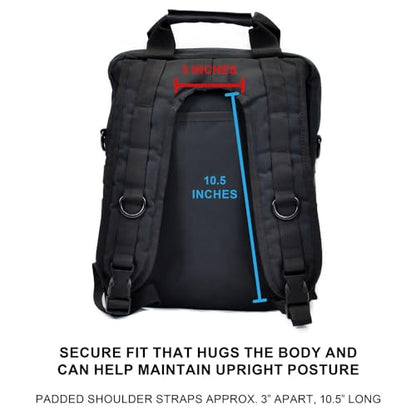 TORCH MOLLE Urban Commuter Backpack Laptop Bag Rucksack for Hiking Cycling Crossfit Light Rucking EDC Gear V2 (Black) - color: Black
