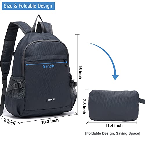 YZAOLL 20L Small Hiking Backpack Lightweight Day Packs, Packable Backpack for Women Men Travel Camping Vacation,Gray - color: A-20l-gray