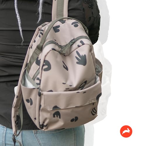RED ROVR - Mini Roo Backpack (Truffle Doodle) - color: Truffle Doodle