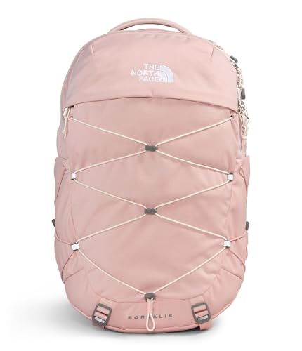 The North Face Women's Borealis Commuter Laptop Backpack - Everyday Travel Bag, Laptop Sleeve, Reflective Details, Pink Moss Dark Heather/Gardenia White-NPF, One Size - color: Pink Moss Dark Heather/Gardenia White-npf