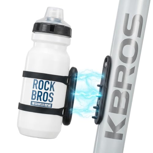 ROCKBROS Magnetic Strap Water Bottle Holder with Quick-Release Button for Road Bikes, Mountain Bikes, Scooters, Backpacks, and Folding Bikes - size: Solid Strap Design