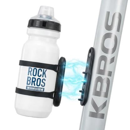 ROCKBROS Magnetic Strap Water Bottle Holder with Quick-Release Button for Road Bikes, Mountain Bikes, Scooters, Backpacks, and Folding Bikes - size: Solid Strap Design