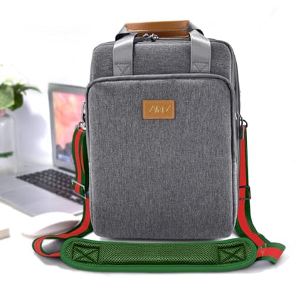 ZINZ 79 inch Shoulder Strap, Extra-thick Fixed Cushion Pad and Dual Clasps Universal Replacement Strap with Metal Swivel Hooks for Laptop Bags, Luggage Bags, Camera, Crossbody(Stripes-GrWGr) - color: Stripes-grwgr