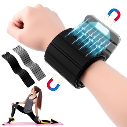 Wrist Ankle Weights for Women - 2 Pack (1.1lb Each) Magnetic Adjustable Wearable Workout Weighted Bracelets, Waterproof Silicone Strength Leg Training Bangles for Walking Running Yoga Pilates