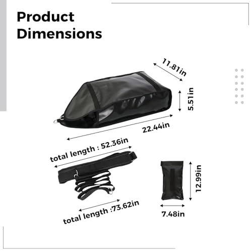 Adjustable Weight Sled for Running Speed Training, PVC Leather Drag Bag with Adjustable Strap, Weight Sandbags, Waist Belt, Fitness Exercise Equipment, 22.44 x 11.81 in
