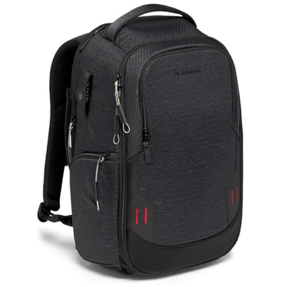 Manfrotto PRO Light Frontloader M, Professional Camera Backpack, Side and Front Access, Tripod Mount, Padded Backpack with Interchangeable Dividers, Black