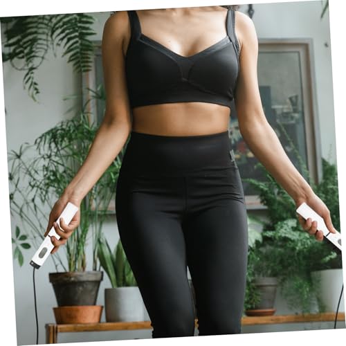 Healeved Cordless Weighted Jump Rope with Digital Counter, Adjustable Smart Skipping Rope for Indoor Fitness Workout, 1 Handle with Switch and Steel Wire Ball Design