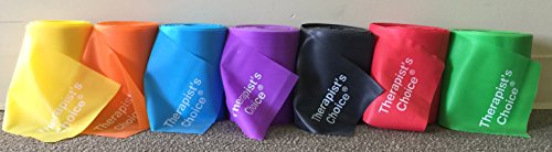 Therapist’s Choice® Professional Non-Latex Resistance Bands for Upper and Lower Body Exercise Workouts, Physical Therapy, Lower Pilates, and Rehab, 25 Yard (75 Feet) Roll Bulk Roll - size: Medium