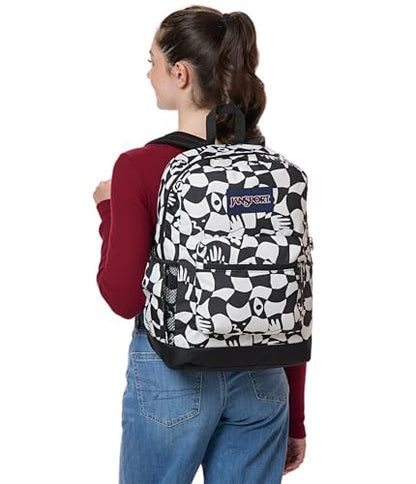 JanSport Cross Town Plus Backpack - Large Main Compartment, Side Water Bottle Pocket, 15-Inch Padded Laptop Sleeve - Gravity Check - color: Gravity Check