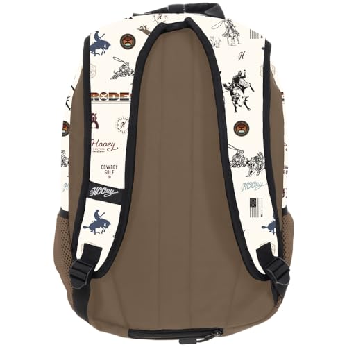 HOOEY Rockstar 20L Backpack - Compact Travel Backpack with Laptop Sleeve - Lightweight, Durable Daypack for Commuting, Hiking & Outdoor Use - Unisex Design (Cream/Tan) - color: Cream/Tan