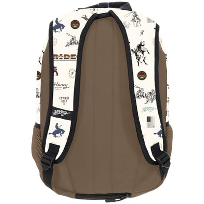 HOOEY Rockstar 20L Backpack - Compact Travel Backpack with Laptop Sleeve - Lightweight, Durable Daypack for Commuting, Hiking & Outdoor Use - Unisex Design (Cream/Tan) - color: Cream/Tan