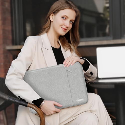 MOSISO Laptop Case 12.3 inch, 11.6-12.3 inch Laptop Sleeve Compatible with MacBook Air 11.6, Acer HP Dell Lenovo Samsung, Surface Pro, Polyester Vertical Computer Sleeve Bag with Pocket, Gray - color: Gray, size: 12.3 inch