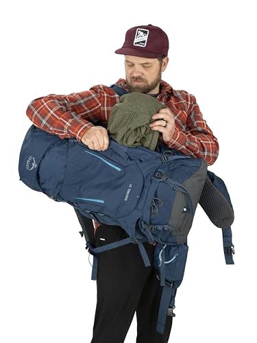 Osprey Kestrel 38L Men's Backpacking Backpack, Black, L/XL - color: Black, size: Large-X-Large