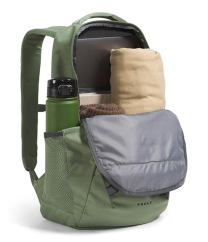 The North Face Vault Everyday Laptop Backpack - Commuter Travel Bag, Water-Repellent Finish, Spacious Compartment, Bark Mist/TNF Black, One Size - color: Bark Mist/Tnf Black