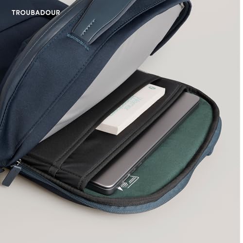 Troubadour Apex 4.0 Compact - 16L Premium Laptop Backpack - Ergonomic & Water Resistant - Designed for Work and Travel - Ink Blue - color: Ink Blue