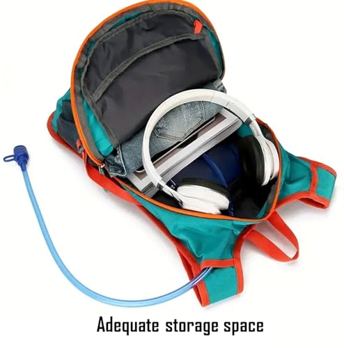 Lightweight Cycling Hydration Backpack,Large Capacity Pack for Travel,Hiking,Climbing,Skiing,Running Daypack for Men Women (Black) - color: Black