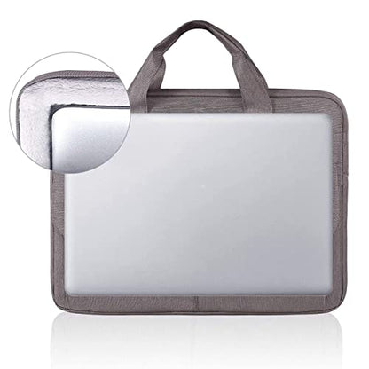 LANDICI Laptop Bag Carrying Case 15.6 Inch with Shoulder Strap, Slim Waterproof Computer Sleeve Cover Compatible with MacBook Pro 15/16, 15-16 Inch HP Acer Dell Lenovo ASUS Laptop, Khaki - color: Khaki&grey, size: 14-15.6 Inch