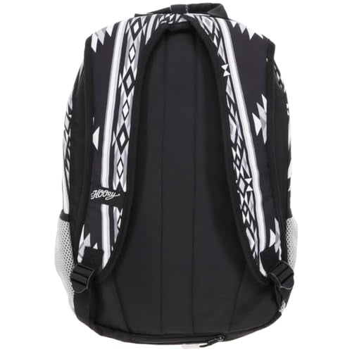 HOOEY Rockstar 20L Backpack - Compact Travel Backpack with Laptop Sleeve - Lightweight, Durable Daypack for Commuting, Hiking & Outdoor Use - Unisex Design (Black/Grey Aztec) - color: Black/Grey Aztec