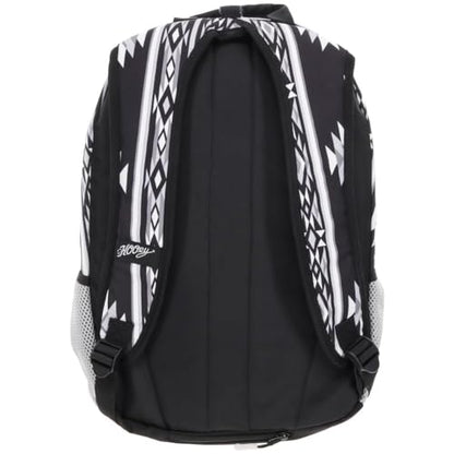 HOOEY Rockstar 20L Backpack - Compact Travel Backpack with Laptop Sleeve - Lightweight, Durable Daypack for Commuting, Hiking & Outdoor Use - Unisex Design (Black/Grey Aztec) - color: Black/Grey Aztec