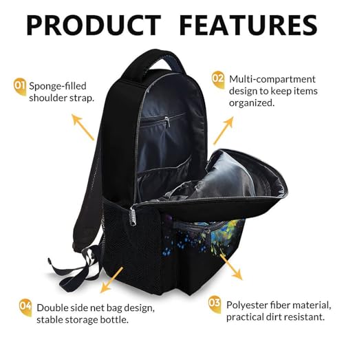 Boys School Backpack Kids Volleyball Backpacks Bookbag Back to School Supplies, 17 Inches Large Capacity Cool Sport Back Pack for Kindergarten Elementary Middle (Black) - color: Color 6