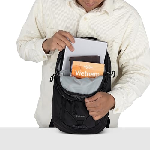 Osprey Quasar Shoulder Sling Bag - Everyday Crossbody Backpack with Laptop Sleeve, Bottle Pocket, & Phone Pocket, Phantom Grey Heather - color: Phantom Grey Heather