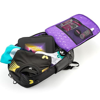 Butterfly Table Tennis Raffines Rucksack – Dual Main Compartment Openings for Easy Access – Versatile & Stylish Backpack