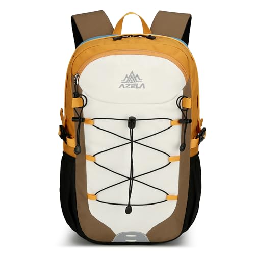 25L Lightweight Backpack for Cycling or Hiking, Hydration Pack Water Resistant,Climbing Backpack for Men Women (Khaki) - color: Khaki
