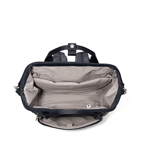 Baggallini Securtex Anti-Theft Windsor Backpack for Travel, Work & College, RFID & Locking Zipper, Up to 16" Laptop - color: French Navy