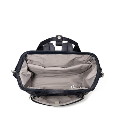 Baggallini Securtex Anti-Theft Windsor Backpack for Travel, Work & College, RFID & Locking Zipper, Up to 16" Laptop - color: French Navy