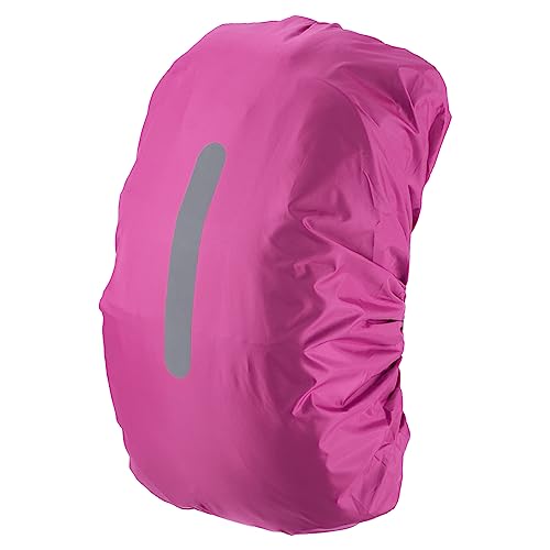 PATIKIL Waterproof Backpack Rain Cover, Non-Slip Backpack Cover with Vertical Reflective Strap Stay Dry for Hiking, Camping, Hunting - color: Rose Red, size: X-Large