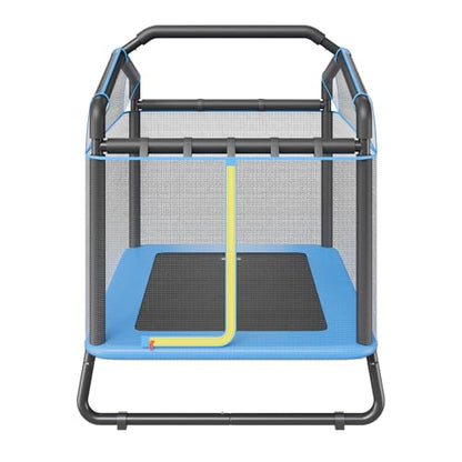 VEVOR 6FT Trampoline 72" Indoor/Outdoor Trampoline, Mini Trampolines with Safety Enclosure Net, Gymnastics Bar, Hammock, Recreational Trampoline Birthday