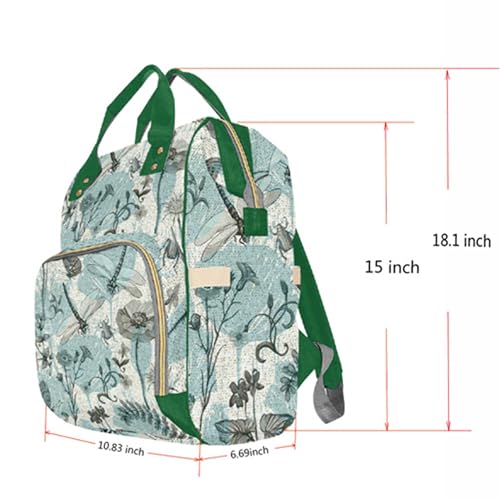 Custom Diaper Bag for Girls Personalized Diaper Bag Backpack &Insulated Water Bottle with Name Custom Monogram Baby Travel Bag Nursing Diaper Mommy Backpack with Adjustable Shoulder Straps Nappy Bag - color: Design 13